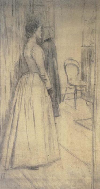 Fernand Khnopff Study of Marguerite Khnopff